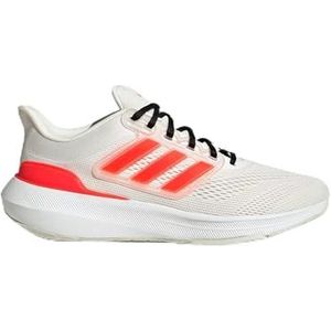 adidas Ultrabounce sneakers voor heren, Crystal White Solar Red Orbit Grijs, 42 2/3 EU