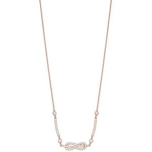 EMPORIO ARMANI Damesketting metaal roségoudkleurig, EGS3108221, Length: 350mm + 70mm, Width: 21.5mm, Height: 6.3mm, Messing, Geen edelsteen