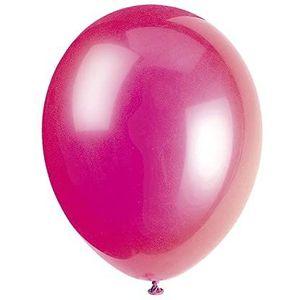 Latex partyballonnen - 30 cm - fuchsia - 10 stuks