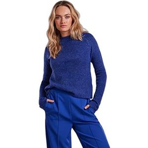 PIECES Dames PCELLEN LS O-hals Knit NOOS BC pullover, Mazarine Blue, L