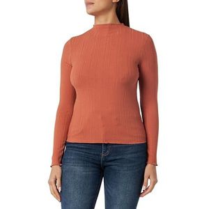 Mavi Top met lange mouwen, herfstblad, rood/oranje, S