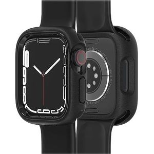 OtterBox Watch Bumper voor Apple Watch Series 8/7-41mm, Schokbestendig, Valbestendig, Slanke beschermhoes voor Apple Watch, Beschermscherm en Randen, Zwart