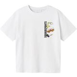 Name It - Nkmjarl Sponge Nreg Ss Top Box Cplg - T-shirt - Wit