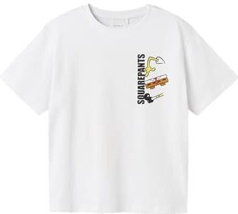 Name It - Nkmjarl Sponge Nreg Ss Top Box Cplg - T-shirt - Wit