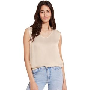 Blouseshirt - Ronde V-hals - Plooien op de Schouder - Zachte Viscose