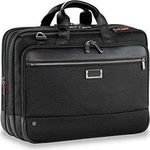 Briggs & Riley Atwork Grote Uitbreidbare Aktetas, 44 cm, 24,5 liter, Zwart