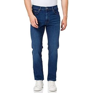 Bugatti Heren Jeans Regular Fit Five-Pocket Denim Katoen Stretch, blauw (donkerblauw 373), 40W x 36L