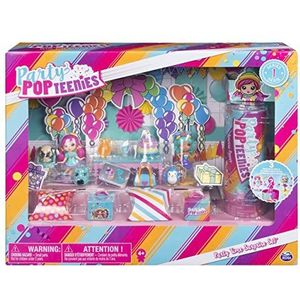 Party Popteenies 6045714 Party Time Surprise Set met confetti, verzamelpoppen en accessoires