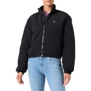 Tommy Jeans Dames TJW ESSENTIAL PADDED JACKET DW0DW19688 Bomberjack, zwart (zwart), XXS, Zwart (zwart), XXS