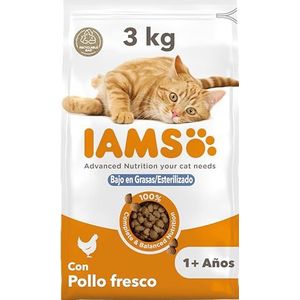 IAMS for Vitality Gesteriliseerd kattenvoer droog - droogvoer voor gesteriliseerde/gecastreerde katten vanaf 1 jaar, 3 kg