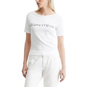 Marc O'Polo - Shirt - Zwart/Wit - Kwartmouw - Slanke Pasvorm