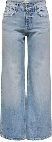 Only - HOPE - Jeans - Mêlee - Wide Leg - Low Waist