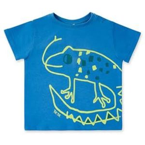 Tuc Tuc T-shirt met korte mouwen voor baby jongens in blauw met opdruk, Blauw, 12 Maanden