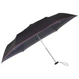 Samsonite Alu Drop S - 3 Section Manual Flat paraplu, 23 cm, zwart (zwart/rood/grijs), zwart (zwart/rood/grijs), paraplu's