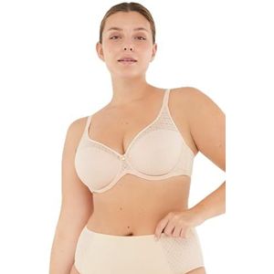 Dagi Dames beugel vaste riem BH minimizer beha, Beige, 75E