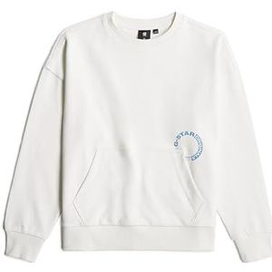 G-STAR Losse sweater voor meisjes, wit (Buff D25567-01-1358), 6 Jaar