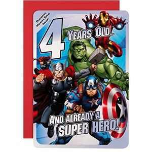 Hallmark Marvel Avengers 4e verjaardagskaart 'Memory Game' - Medium