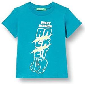 United Colors of Benetton T-shirt voor kinderen., turquoise 060, 6 Maanden