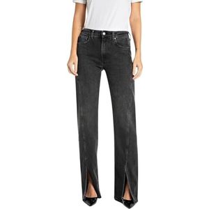 Replay Dames Straight Fit Jeans Perlie, 098 Black, 23W x 32L