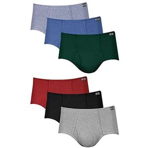 Hanes Ondergoedslip voor heren, middenhoog, vochtafvoerend, 6-pack, M