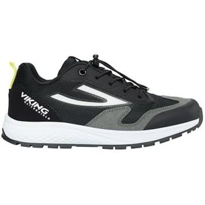 Viking Century Wp SL Wandelschoen voor kinderen, uniseks, Zwarte Lime, 34 EU