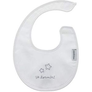 Cambrass 44621 Round Bib Velcro A Dormir White 16x19 cm, wit