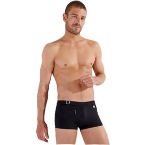 HOM IAN zwemboxershort, Zwarte jacquard, S