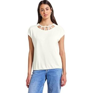 Street One Linnen look shirt voor dames, off-white, 36