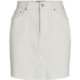 Kokerrok - Denim - Effen - Gefranjerde Zoom - Ritssluiting