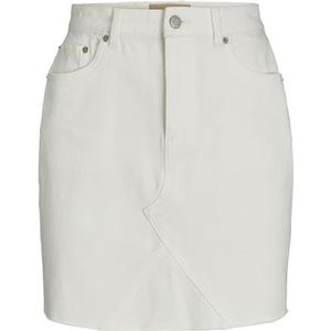 Kokerrok - Denim - Effen - Gefranjerde Zoom - Ritssluiting