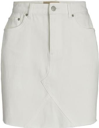 Kokerrok - Denim - Effen - Gefranjerde Zoom - Ritssluiting