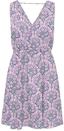 ONLY - ONLNOVA SARA - Zomerjurk - Donkerblauw - Bloemenprint