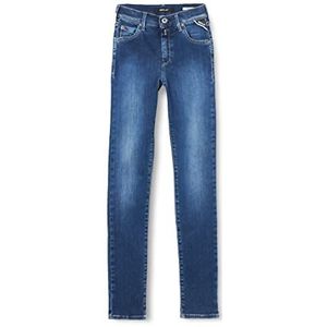 Replay Jeans Nellie Skinny-Fit voor meisjes, met power stretch, Medium Blue 009, 12 Jaar