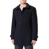 SELETED HOMME Slhreuben Wool Coat Noos Korte jas voor heren, zwart, XXL