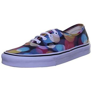 Vans Authentiek, Unisex Canvas, Multicolor Knipperende Lichten Zwart True Wit, 40.5 EU
