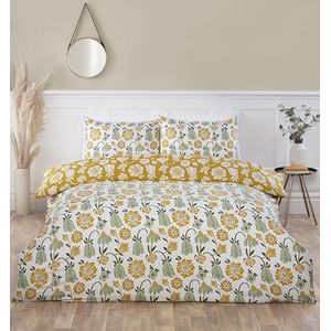 Rapport home Victorian Bloom Floral microvezel omkeerbare kingsize dekbedovertrekset groen