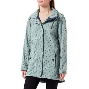 Ankerglut Dames #Ankerglutschein Softshell jas, Slate Gray, 54 grote maten