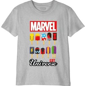 Marvel T-shirt voor jongens, Grijs Melange, 12 Jaren