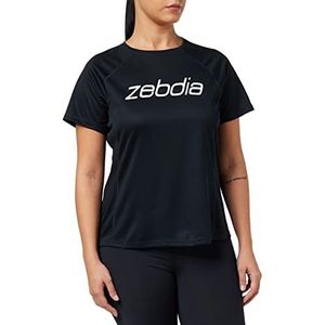 ZEBDIA Dames Sport T-Shirt/Front Print Zwart