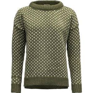 Devold - Nordsjø Split Seam Pullover - Pullover - Groen - Wol