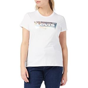 Levi's The Perfect Tee T-shirt Vrouwen, Rainbow Batwing White +, XXS