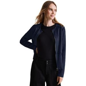 STREET ONE Dames A212050 kunstlederen jas, deep blue, normaal, blauw (deep blue), One Size