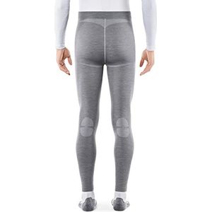 FALKE Heren Broek van onderlaag Wool Tech. Regular Fit Long Tights M TI Merino Thermo Ondergoed Sneldrogend Warm 1 Paar, Grijs (Grey-Heather 3757), XL