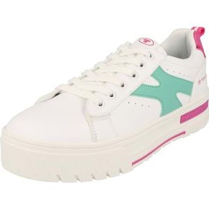 TOM TAILOR 7470040002 sneakers, wit-mint, 33 EU, wit mint, 33 EU