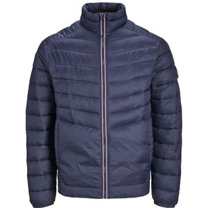 JACK & JONES Jjesprint Puffer Noos gewatteerde jas voor heren, Navy Blazer/Detail: true Red Stitches, XL