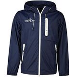 Replay heren anorak, Blauw 085, M