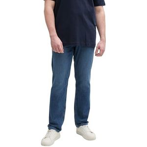 TOM TAILOR Plussize Jeans voor heren, regular fit, 10119 - Used Mid Stone Blue Denim, 46W / 32L