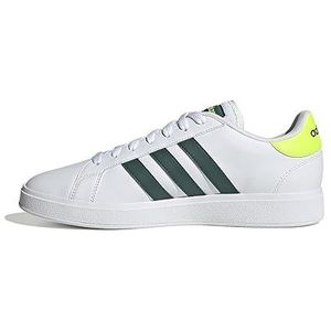 adidas Grand Court TD Lifestyle Court Casual Shoes heren Sneaker, ftwr white/collegiate green/lucid lemon, 42 EU