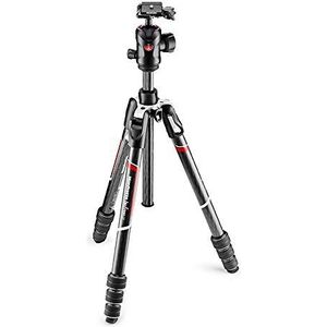 Manfrotto Befree Advanced GT Reisstatief, Carbon, Twist Kegelkop, Incl. Tas (voor Canon, Nikon, Sony, DSLR, CSC, Spiegelloze Camera), 10 kg Draagvermogen, Zwart