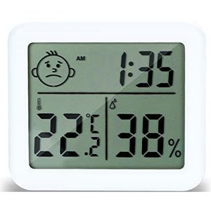 Livired Digitale thermometer, hygrometer voor binnen, mini-kamerthermometer, lcd-scherm, thermo-hygrometer, voor broeikas, thuis en op kantoor